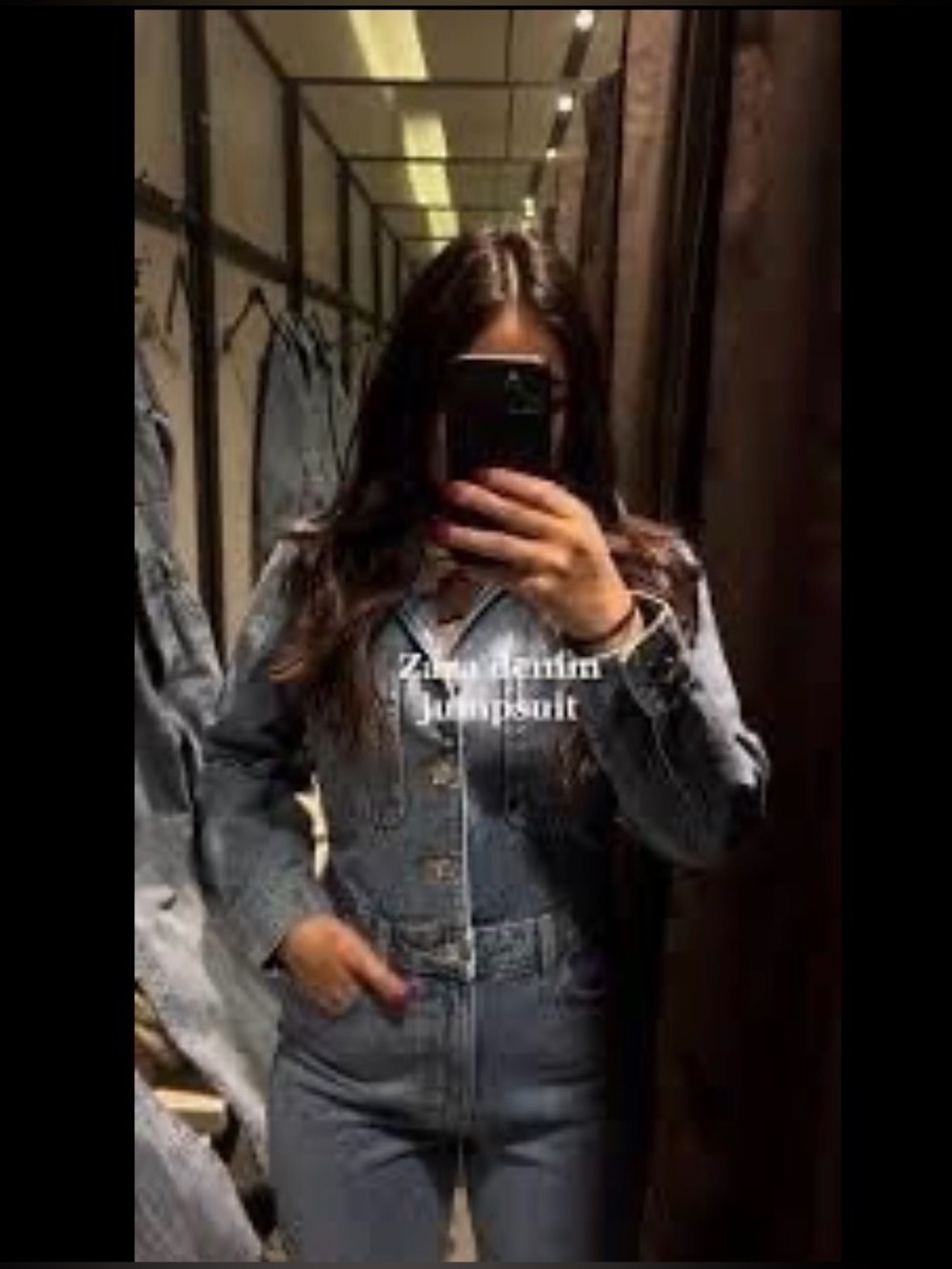 Zara Blue Denim Jumpsuit - Picture 11 of 12